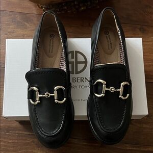 Gianni Bernini Black Leather Loafers with Silver Accents